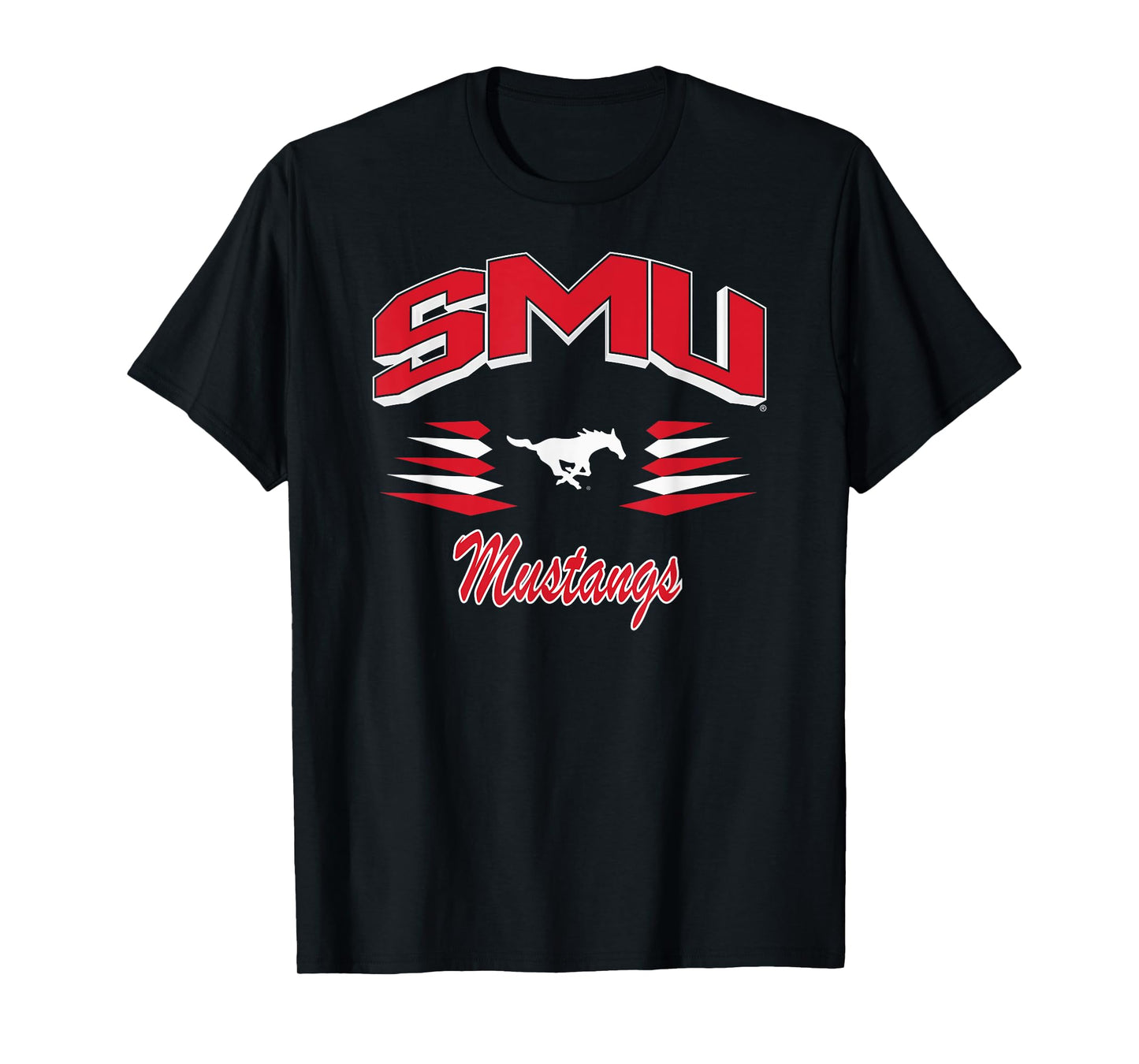 SMU Mustangs Retro Diamond Blue Officially Licensed T-Shirt