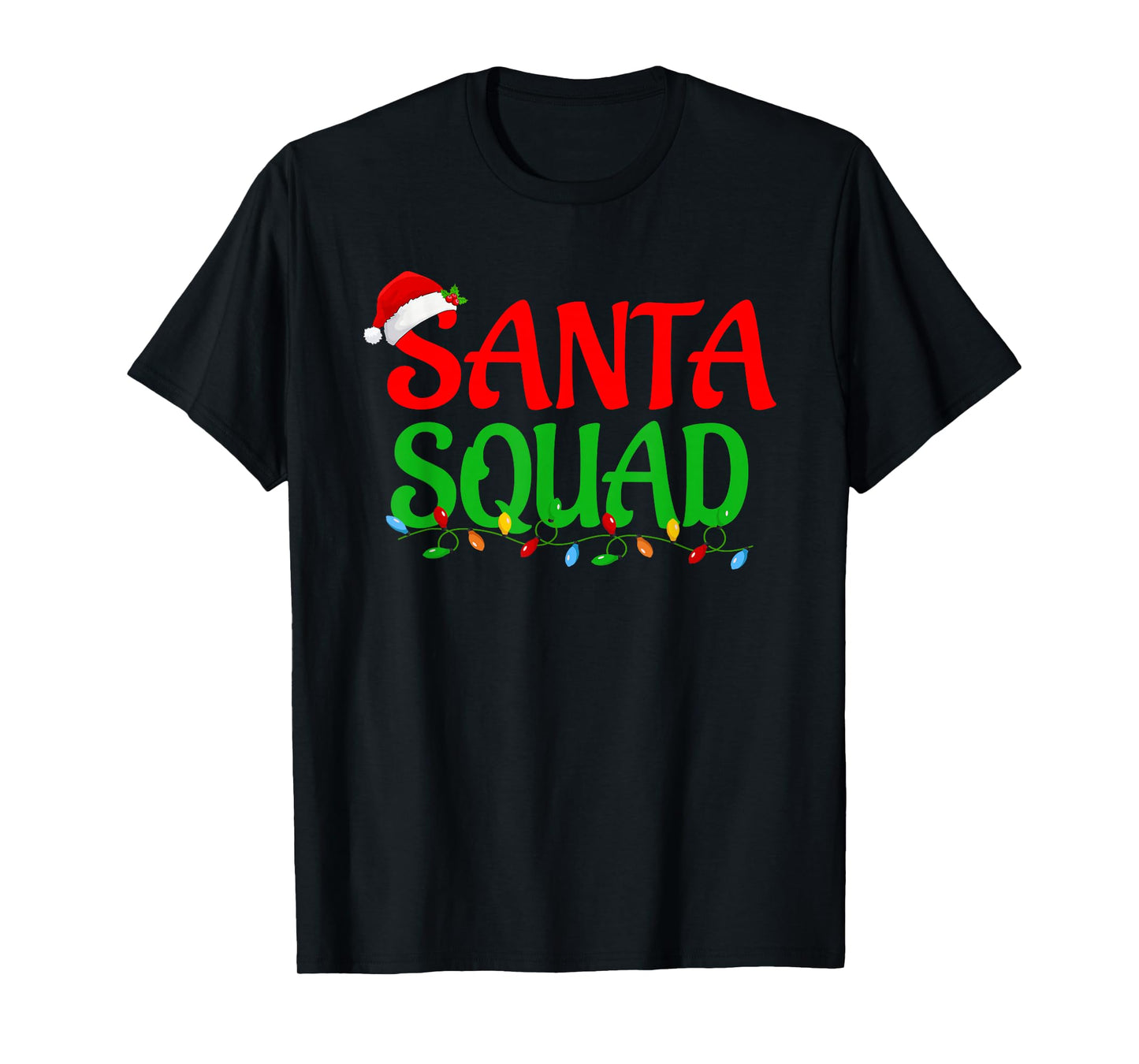Santa Squad Xmas Matching Family Group Merry Christmas T-Shirt