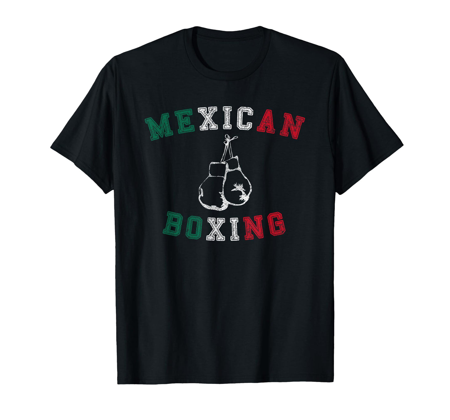Mexican Boxing T Shirt - Vintage Distressed Style T-Shirt