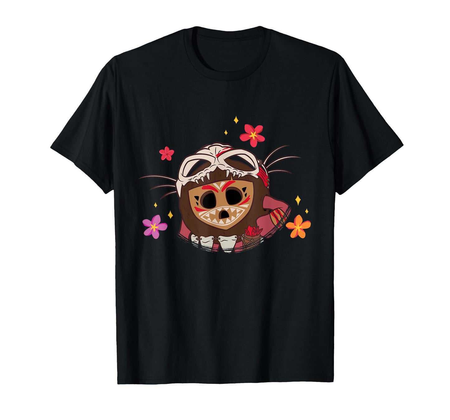 Disney Moana 2 Big Face Kotu Tropical Flowers Costume T-Shirt