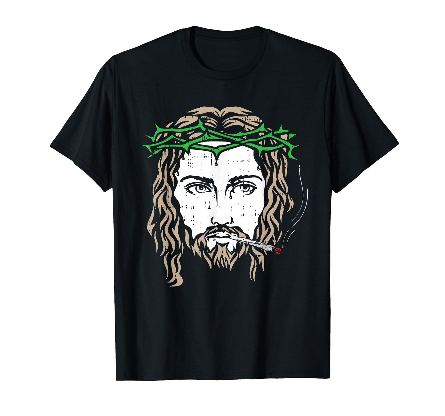 Jesus Smoking Joint Weed Blunt Christian Cool Stoner Gifts T-Shirt