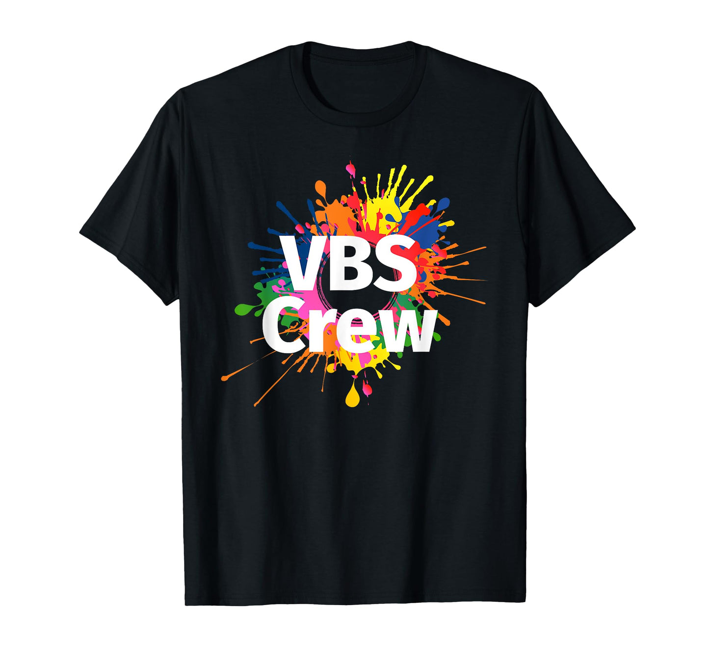 I Love VBS 2024 Crew Vacation Bible School Paint Splatter T-Shirt