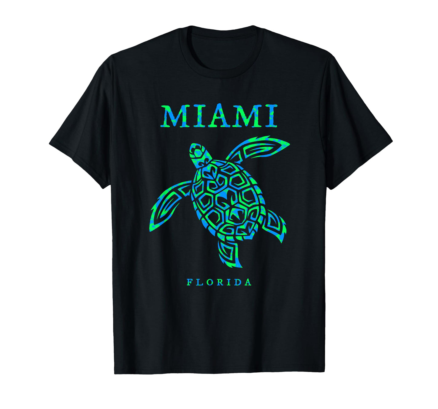Miami Florida Sea Turtle Boys Girls Kids Vacation Souvenir T-Shirt
