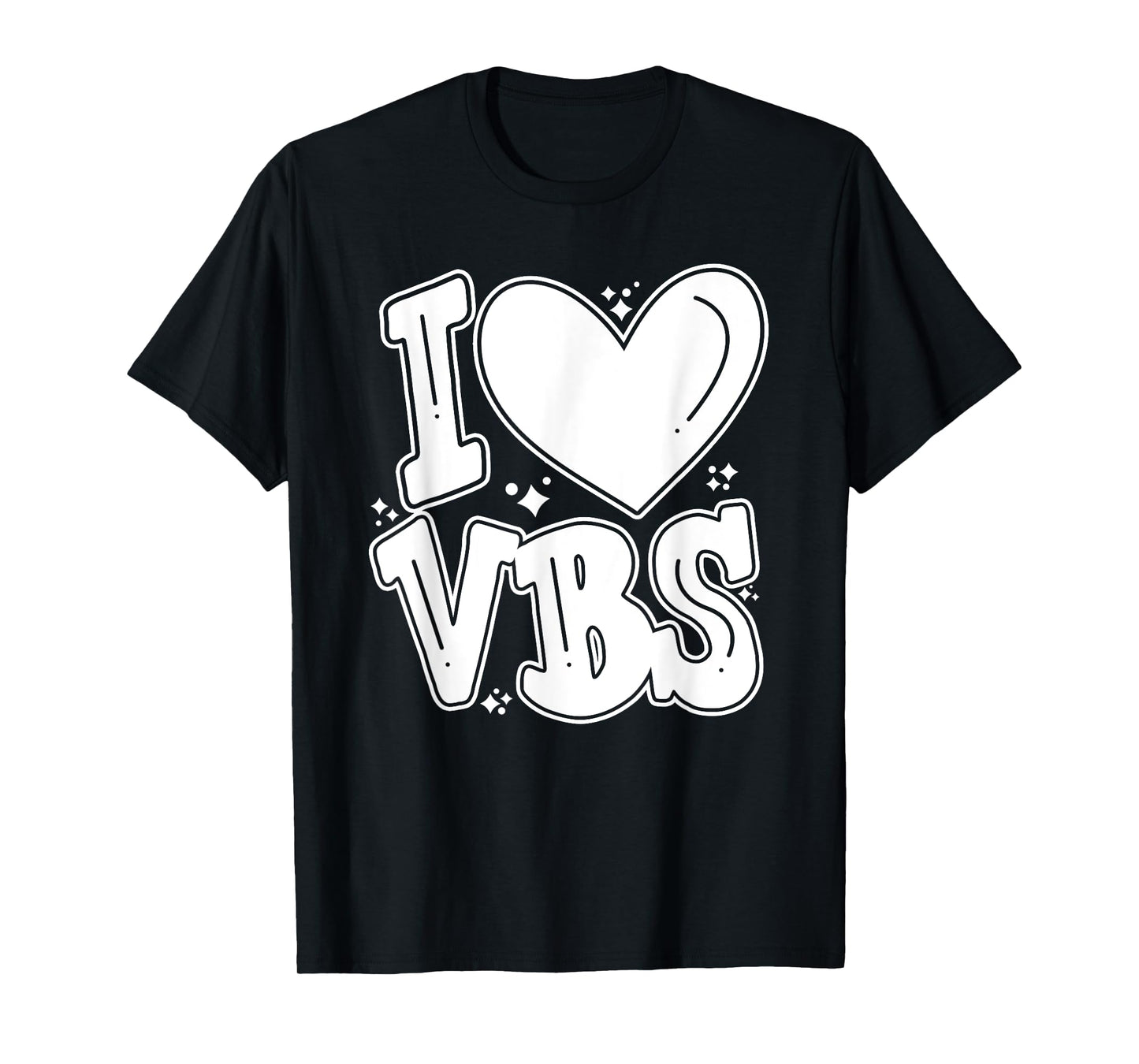 I Love VBS 2024 Vacation Bible School Christian Summer Camp T-Shirt for Men Women Kids
