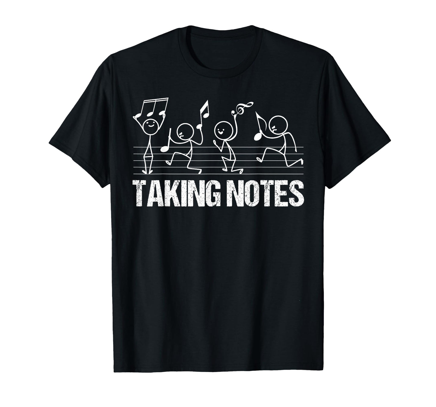 retro Vintage Musical Taking Notes Teachers Funny Music Love T-Shirt