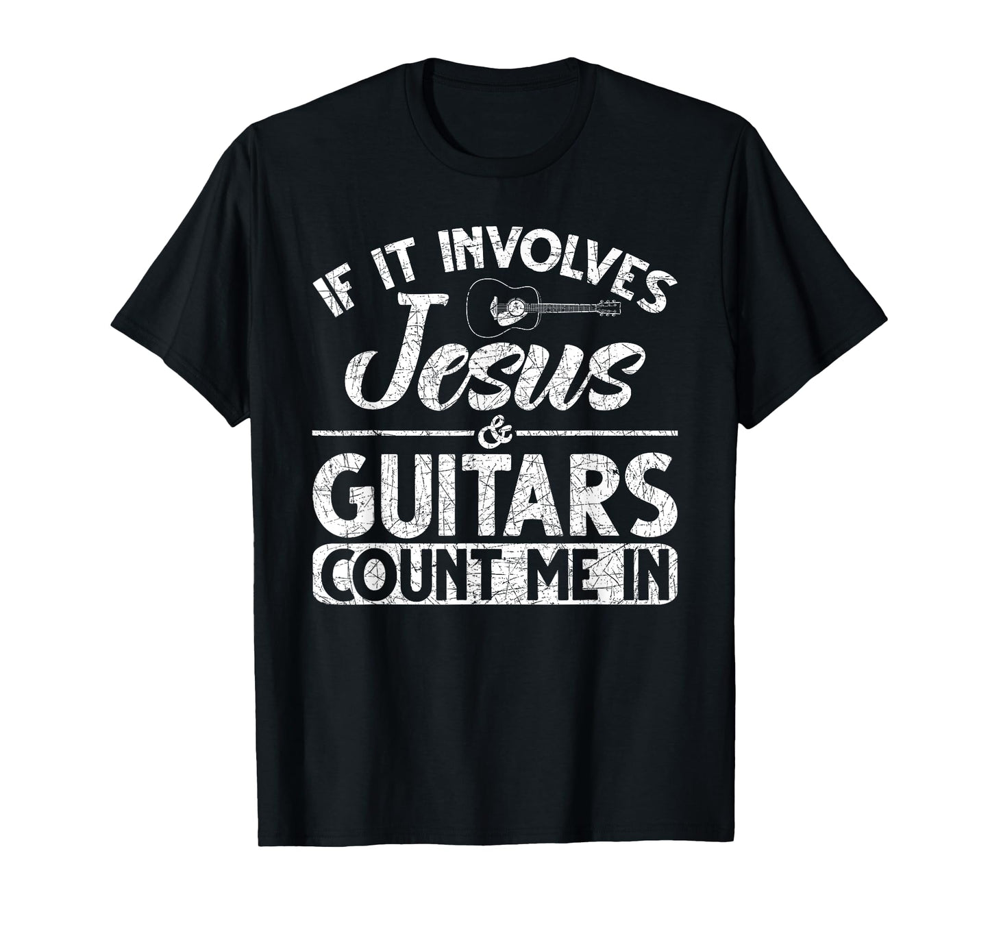 Musician Guitar Music Guitarist Gift Christian Jesus T-Shirt