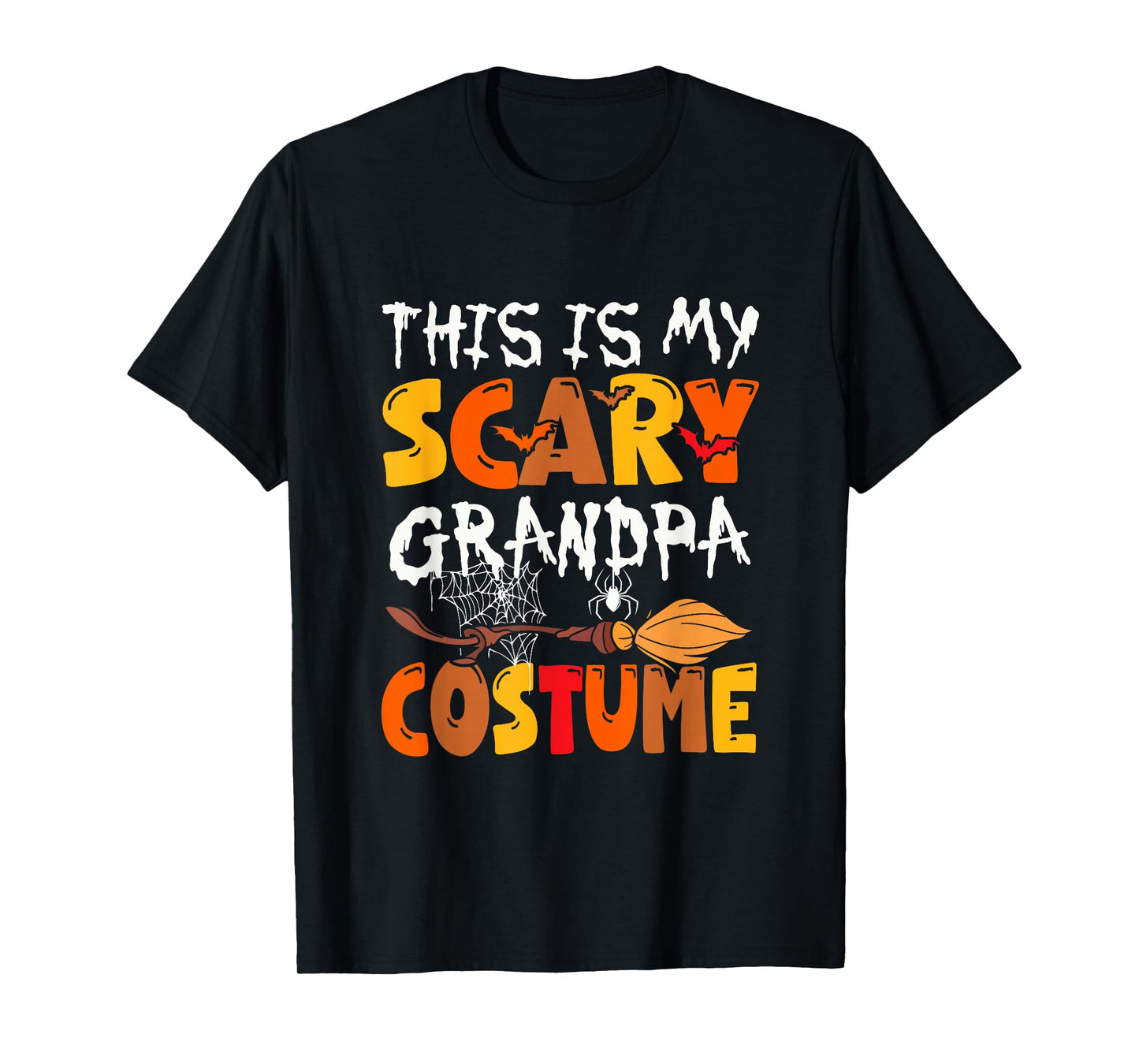 My Scary Grandpa Costume Halloween Family Funny Parties T-Shirt