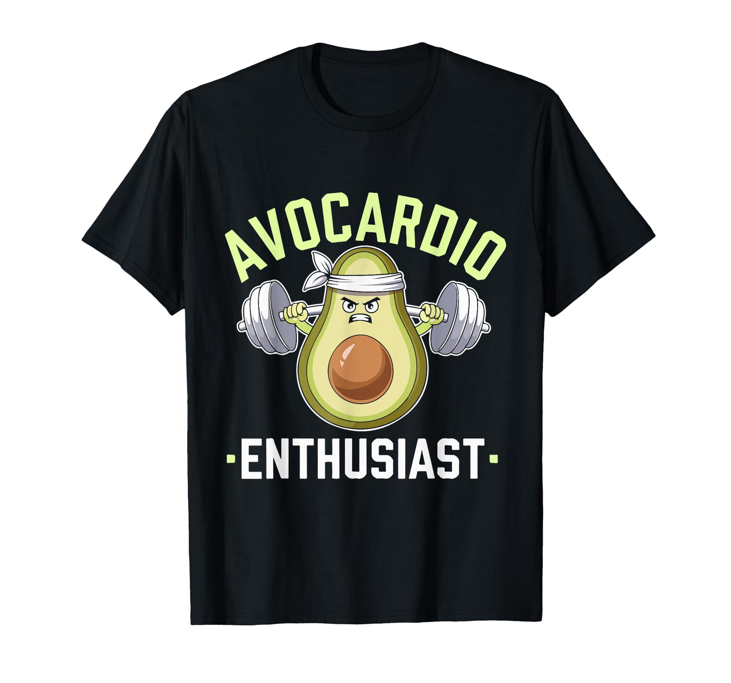 Avocardio Enthusiast Funny Avocado Fitness tee T-Shirt