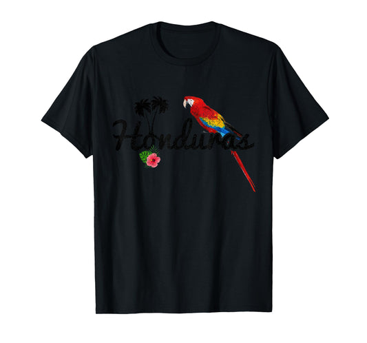 Honduras Parrot Macaw Vintage Pride Honduran Souvenir T-Shirt