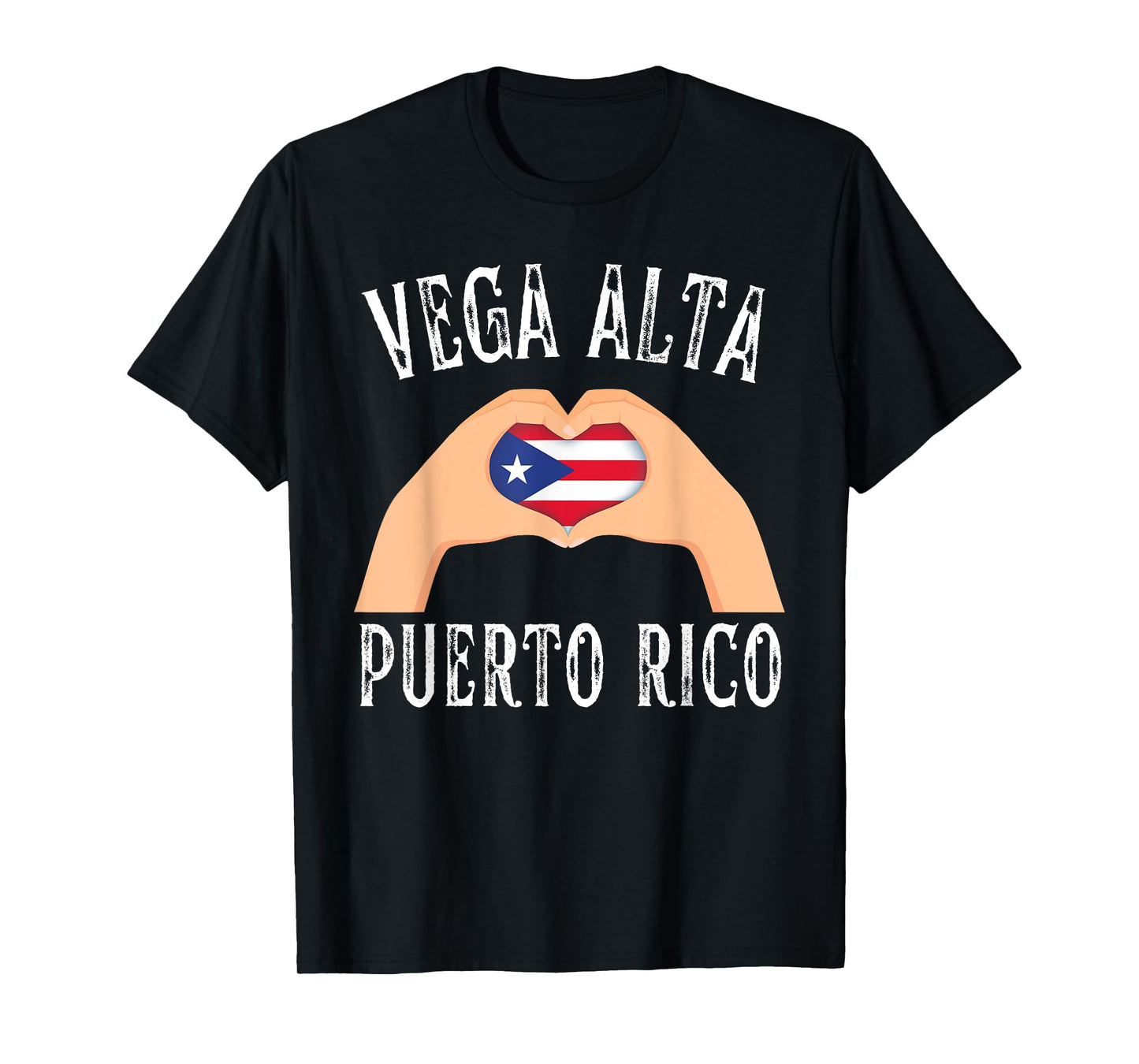 Puerto Rico Flag Heart Vega Alta City T-Shirt