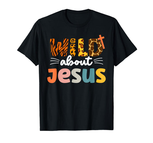 Cute Wild About Jesus Leopard Christ and Christianity T-Shirt