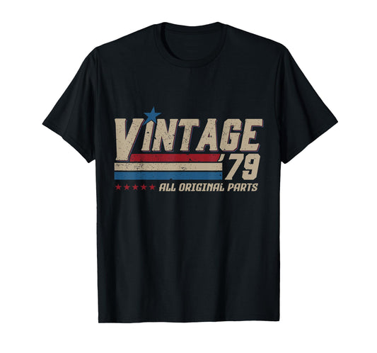 Vintage 1979 All Original Parts Birthday Men T-Shirt