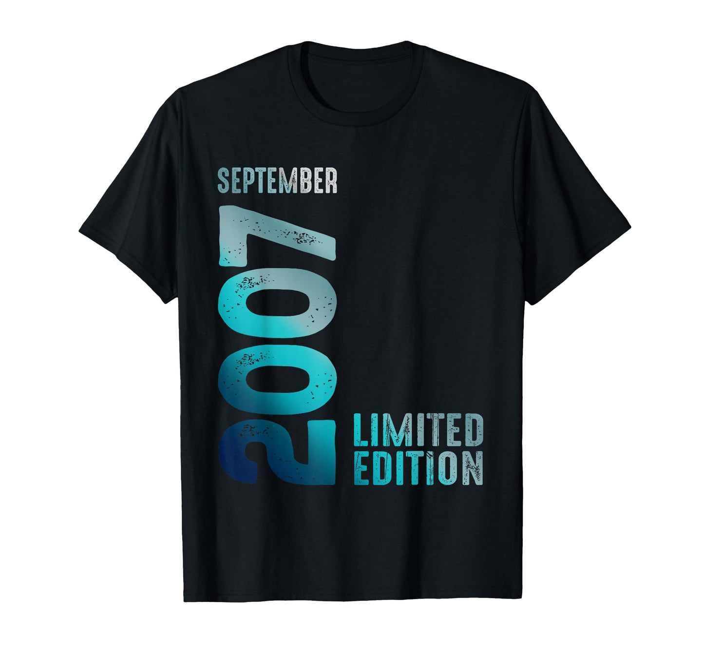 September 2007 Year 2007 Birthday Limited Edition T-Shirt