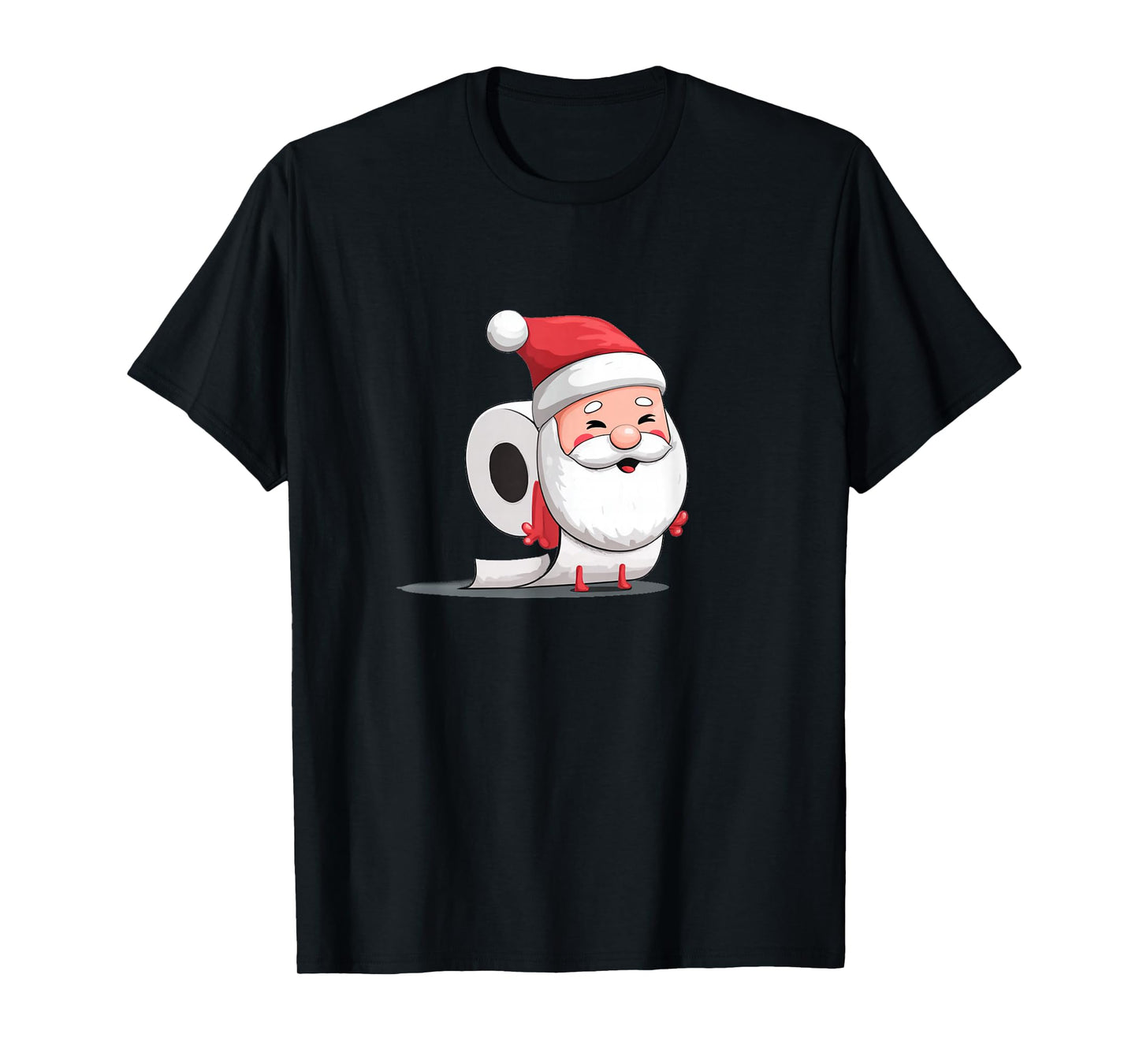 Awesome Toilet Paper Santa Graphic for Festive Man and Woman T-Shirt