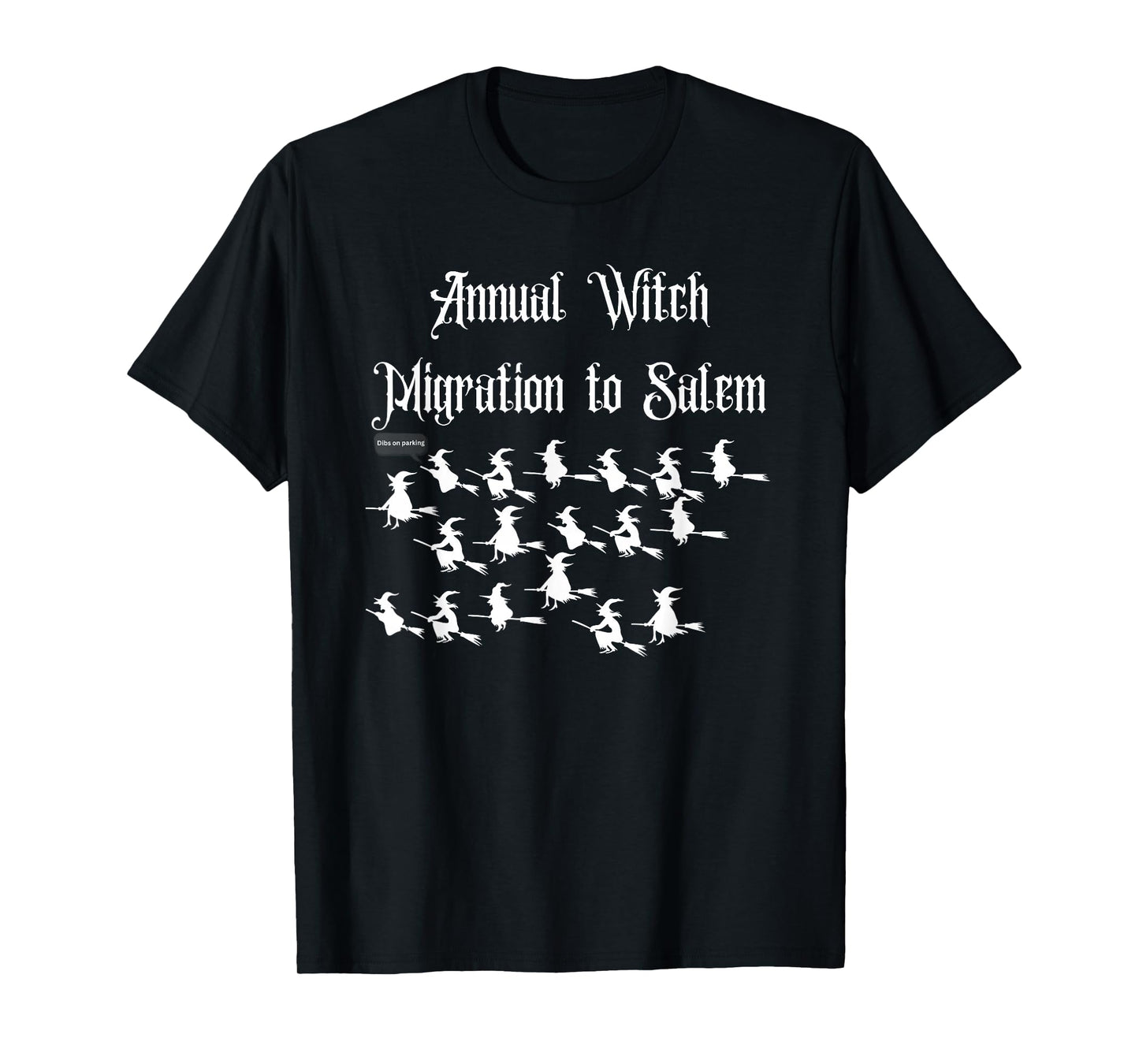 Funny Novelty Salem Mass Halloween Vintage Flying Witch T-Shirt