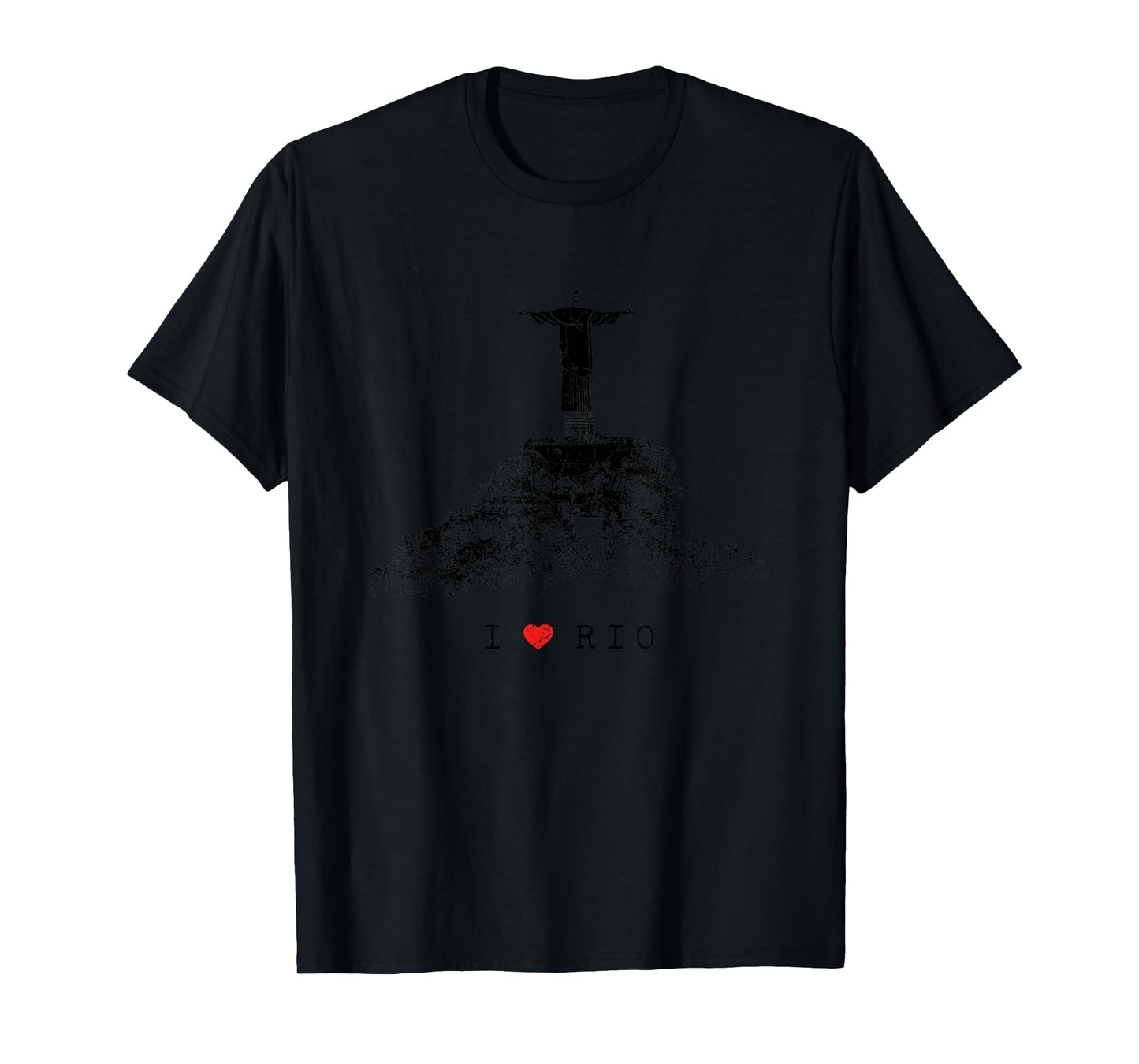 Rio de Janeiro Skyline Statue of Jesus Christ Brazil Love T-Shirt