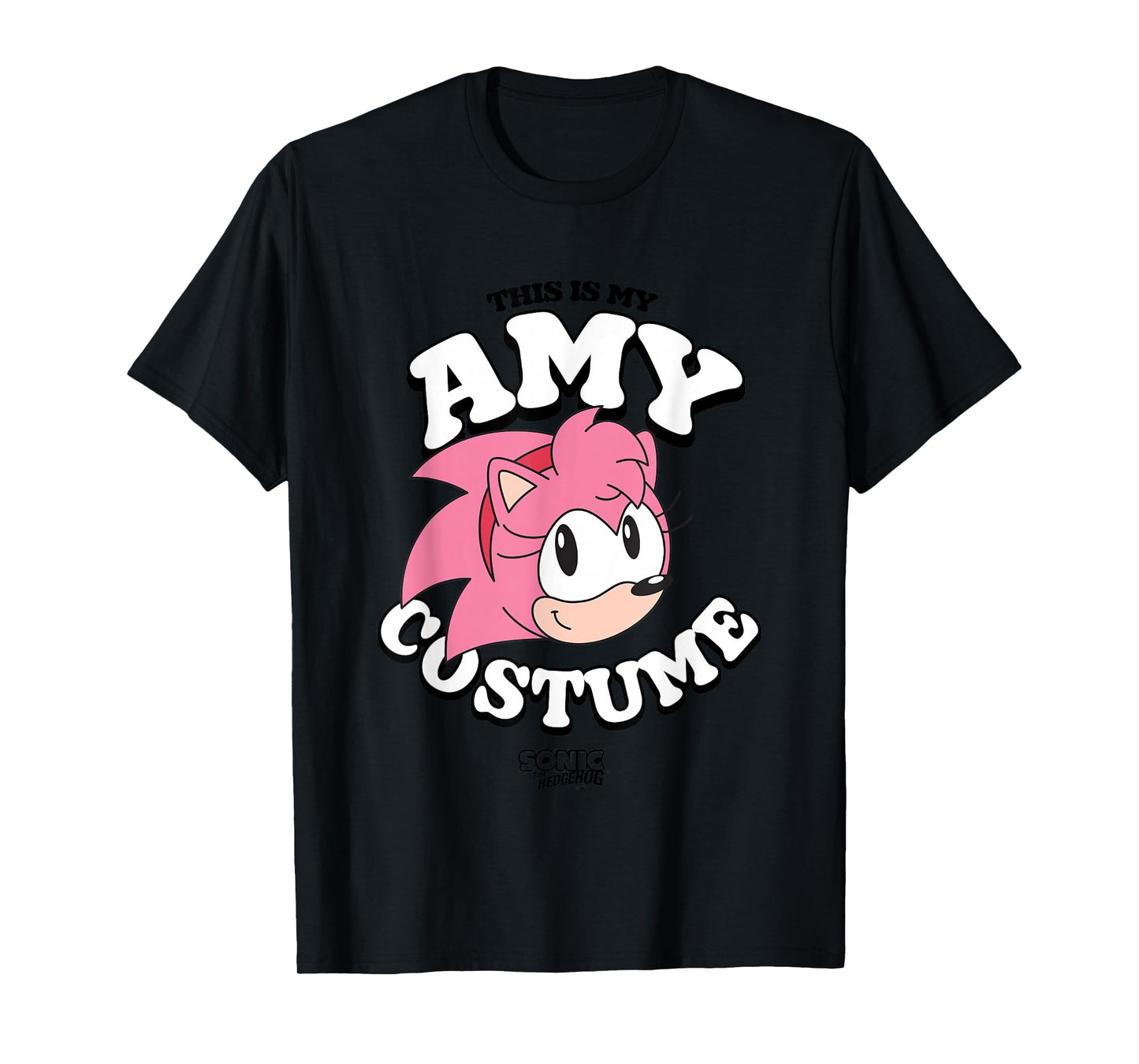 Sonic The Hedgehog Halloween This Is My Amy Retro Costume T-Shirt