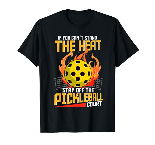 Funny pickleball sayings design Retro Paddle Court T-Shirt