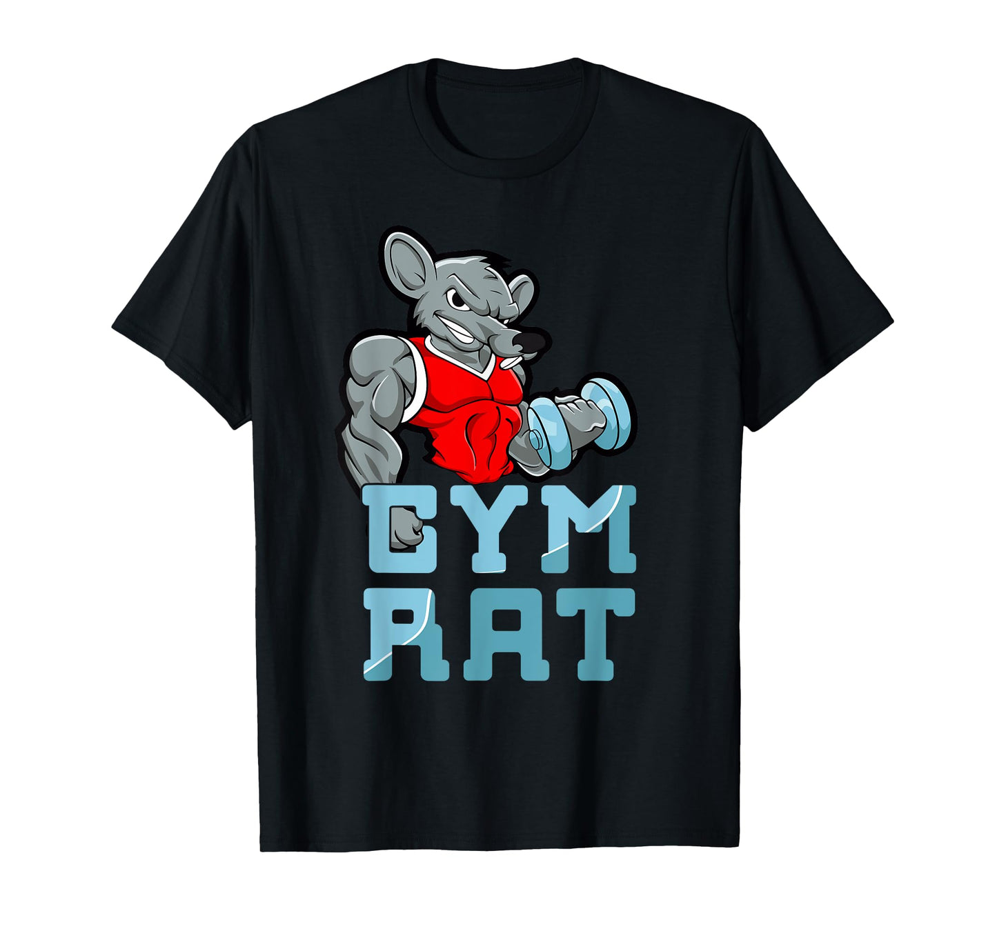 Gym Rat Fitness Bodybuilding Exercise Muscles Sport T-Shirt