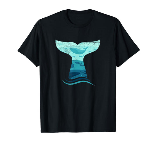 Whale Tail in Waves | Orca Ocean T-Shirt