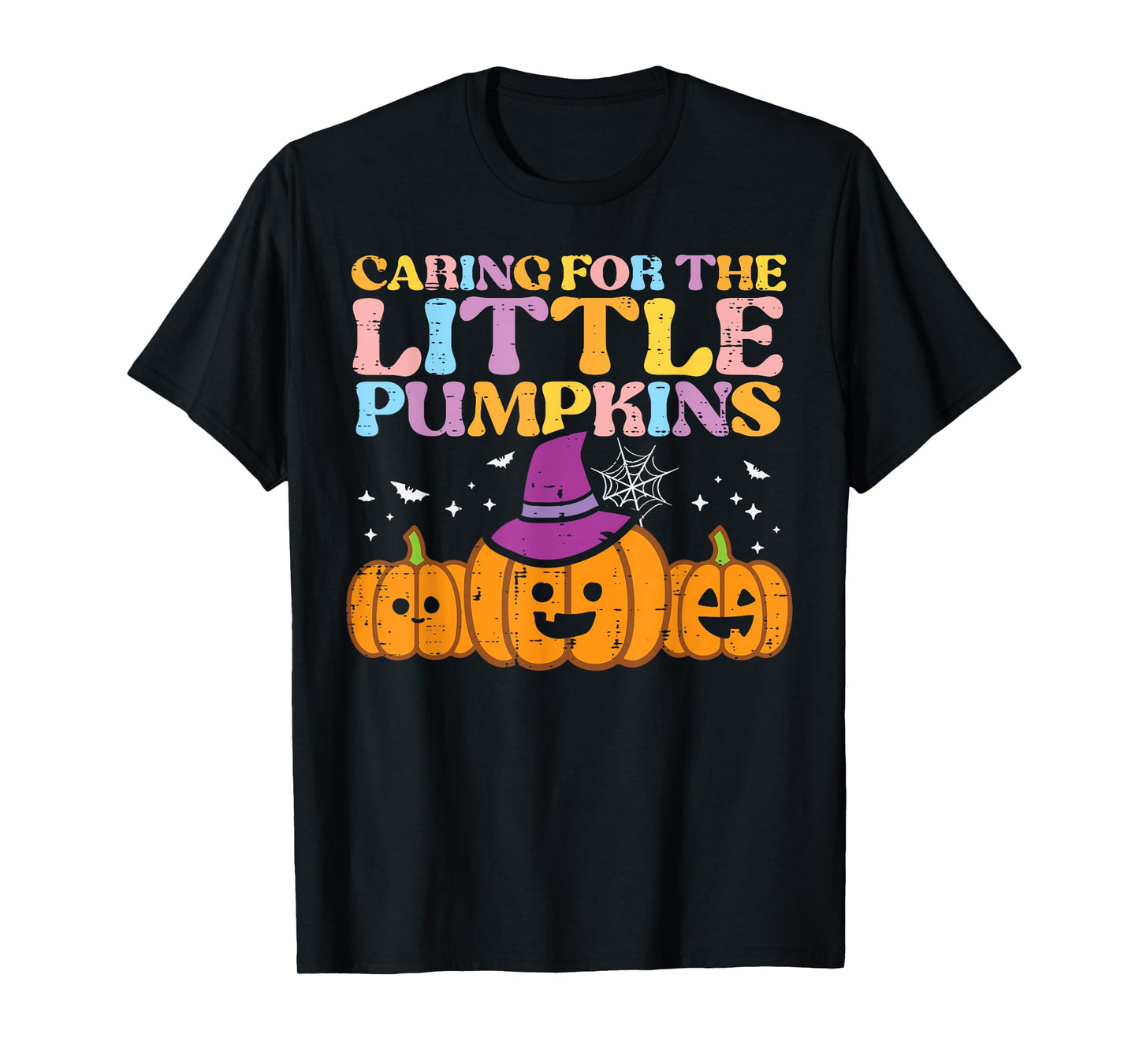 Halloween Nurse Caring Little Pumpkins Nicu Costume Women T-Shirt