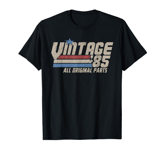 Vintage 1985 All Original Parts, Retro 40 Years Old Gifts T-Shirt