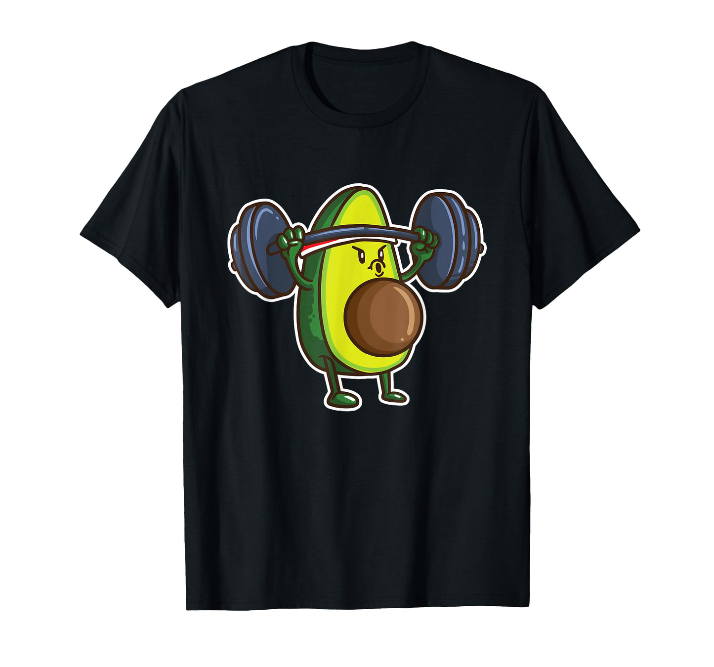 Avocado Powerlifting Weightlifting Gift Gym Food Lover Vegan T-Shirt