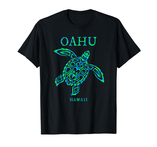 Oahu Hawaii Sea Turtle Souvenir Boys Girls Mens Womens T-Shirt