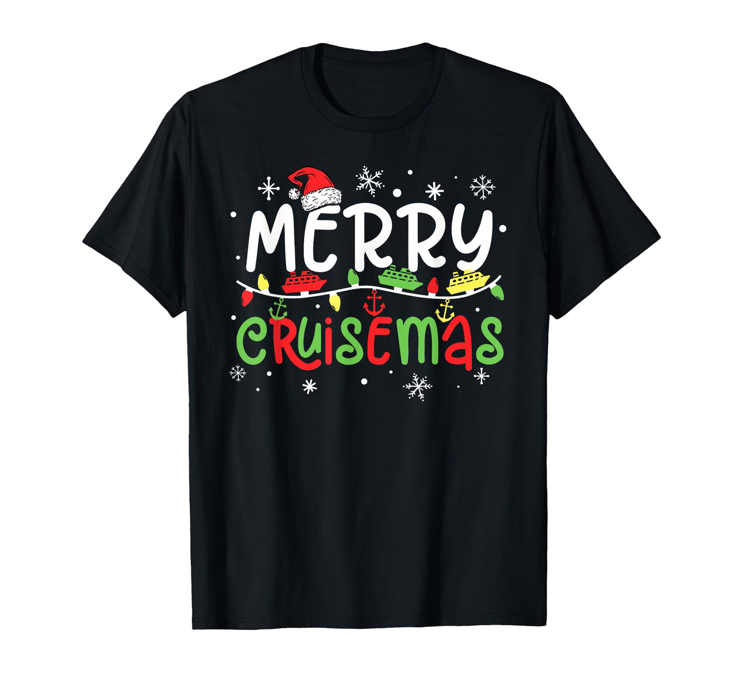 Merry Cruisemas Christmas Xmas Cruise Family Pajamas Holiday T-Shirt
