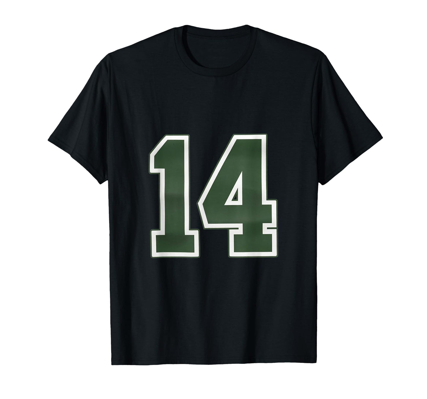 Number #14 Sport Green Number T-Shirt