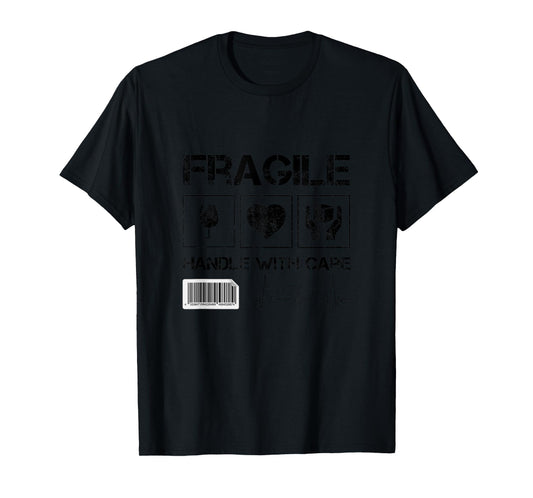 Fragile handle with care graphic tees and cool designs fun T-Shirt
