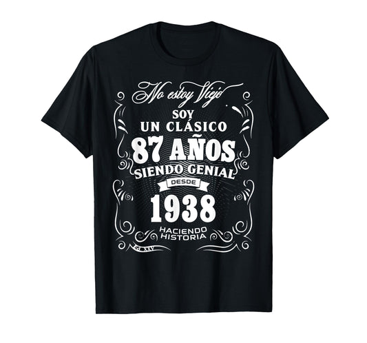 87th Birthday gift for Men in Spanish Regalo cumpleanos 87 T-Shirt