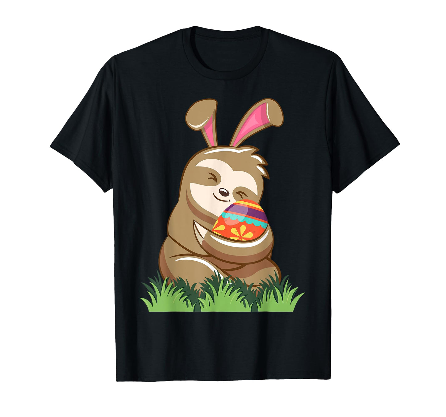 Easter Sloth Bunny Tee Easter Basket Eggs Hunting Sloth T-Shirt