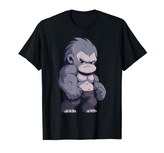 Buff Alpha Silverback Gorilla Ape Design Boxing Gorilla Gym T-Shirt