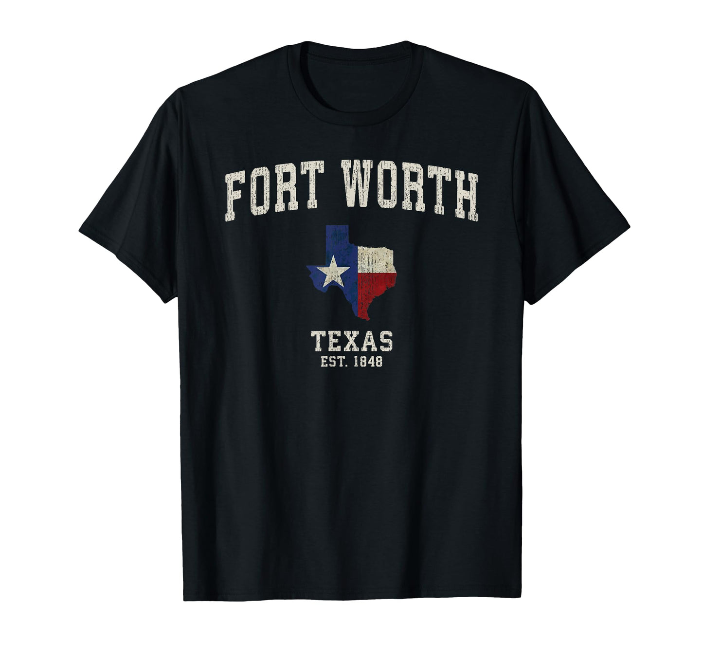 Vintage Fort Worth Texas State Flag T-Shirt