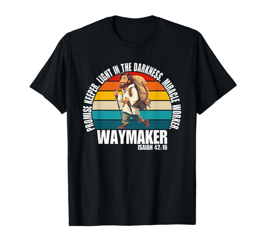 Vintage Waymaker Promise Keeper Miracle Worker Christian T-Shirt