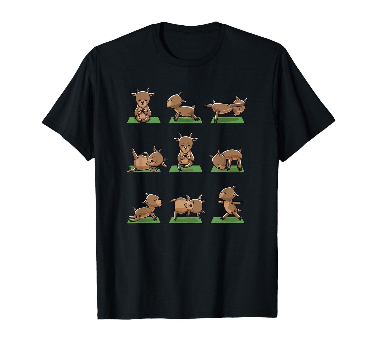 Yoga Goats Pose Funny Meditation Exercise Animal Lover Gift T-Shirt