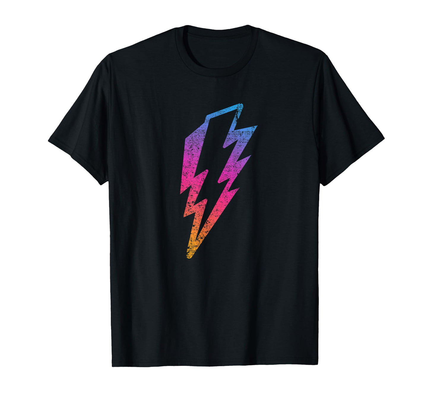 Multicolor Lightnings Powerful Distressed Bolts Unisex T-Shirt