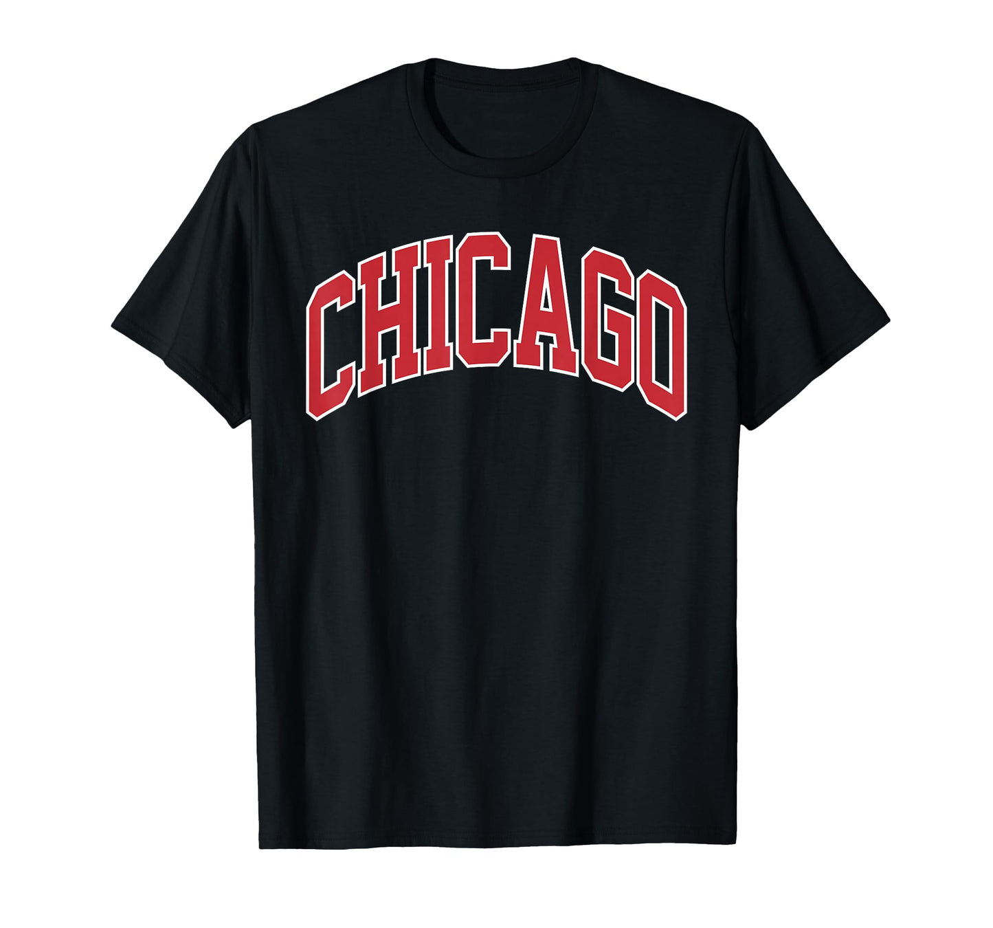 Retro Chicago Throwback Classic Chicago Men Women Red Blue T-Shirt