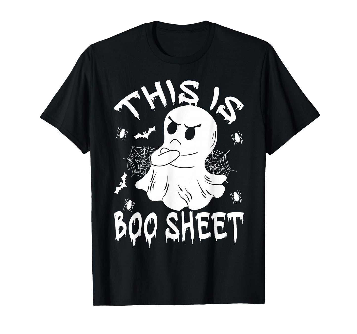 This is Boo Sheet Ghost Retro Halloween Costume Men Women T-Shirt