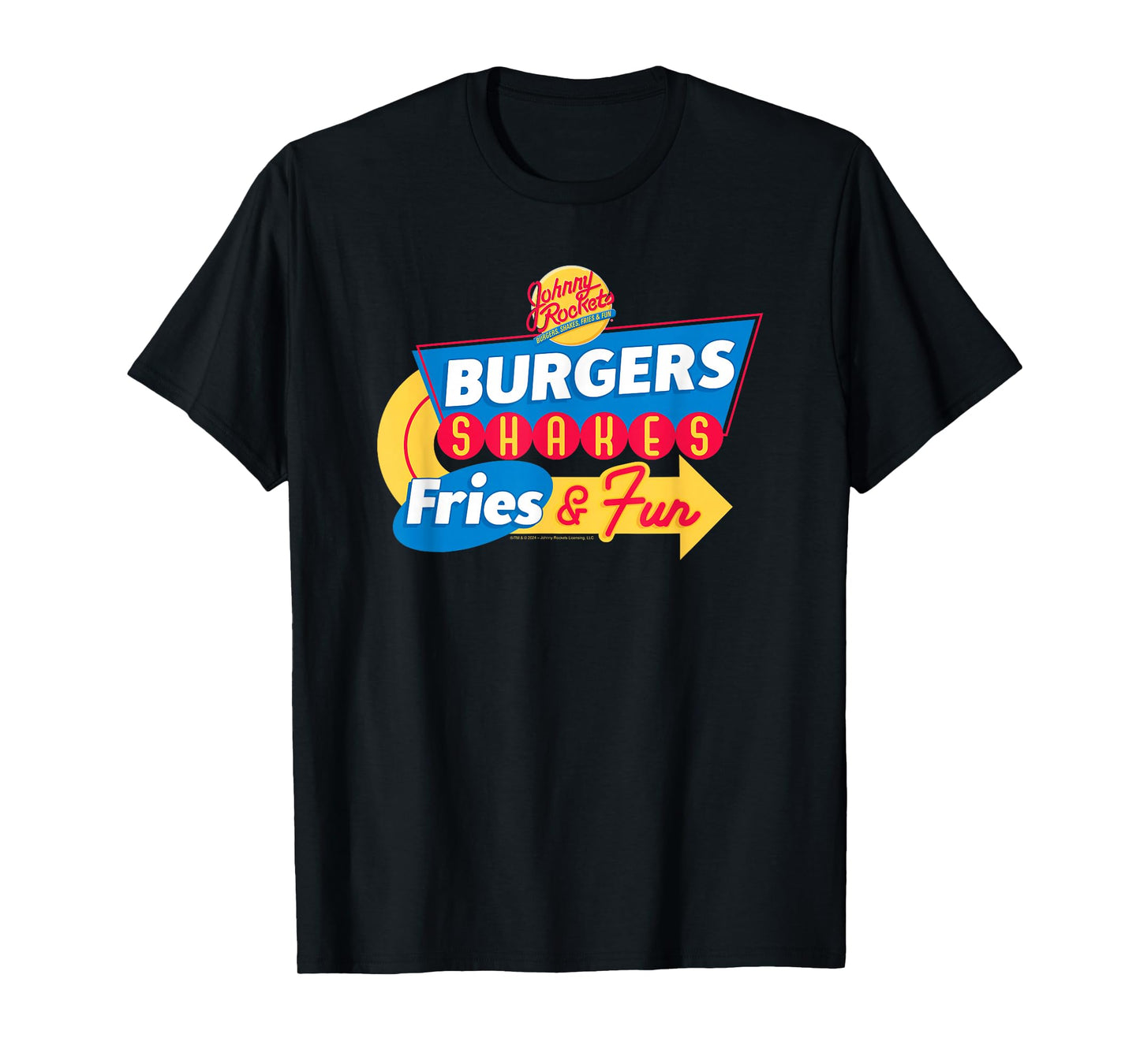 Johnny Rockets Direction Sign Fast Food T-Shirt