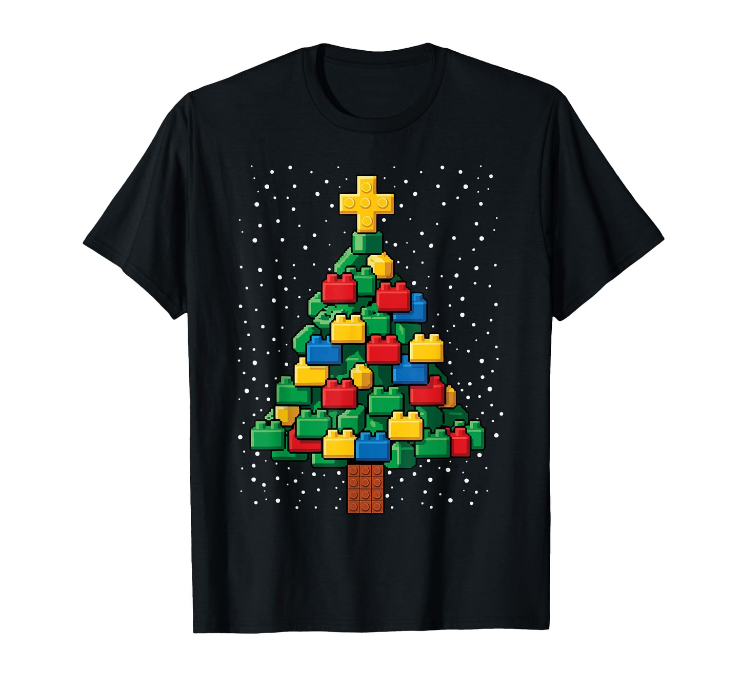 Christmas Tree Block Building Builder Brick Master Builder T-Shirt
