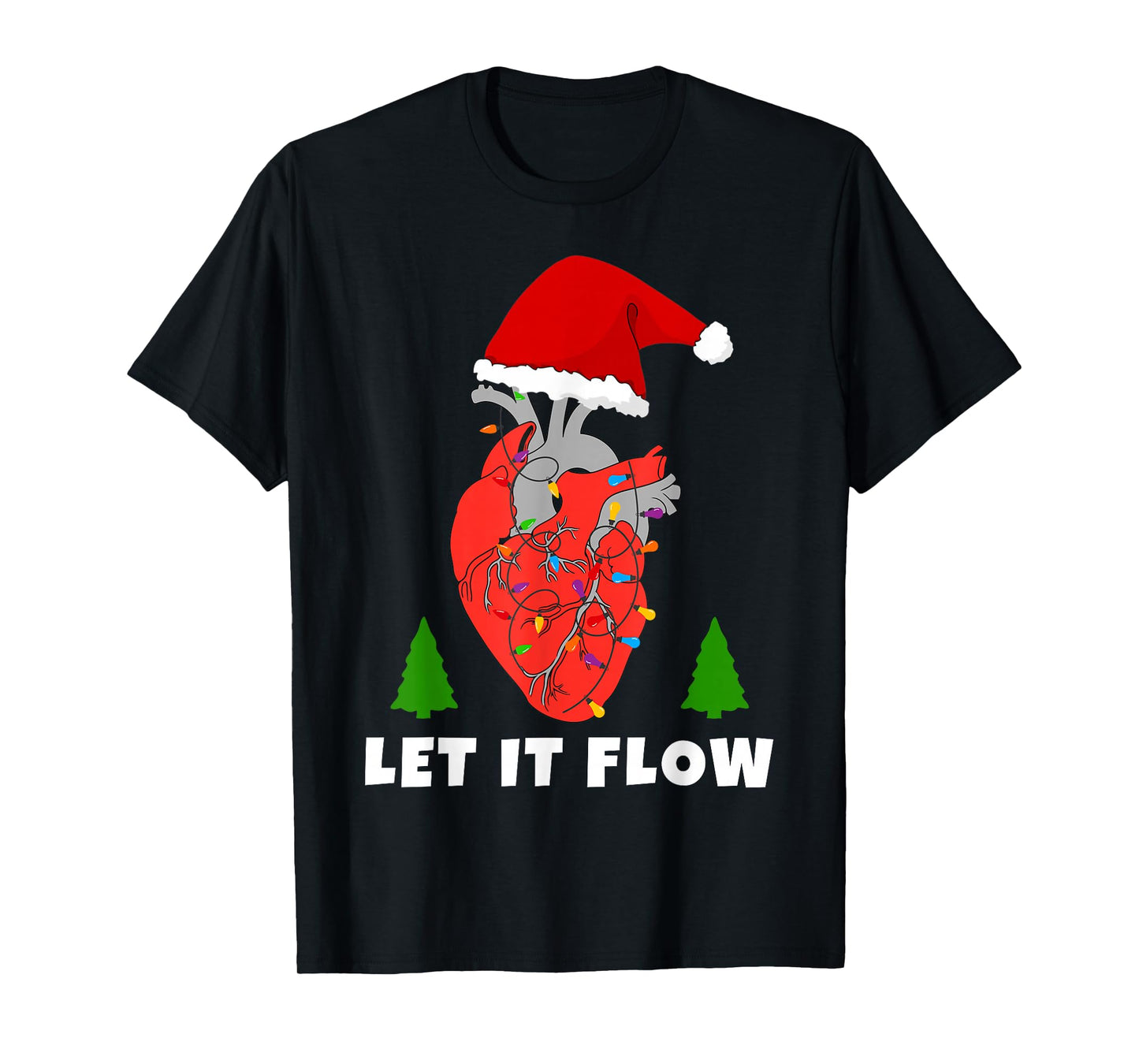 Funny Medical Christmas Anatomical Heart T-Shirt