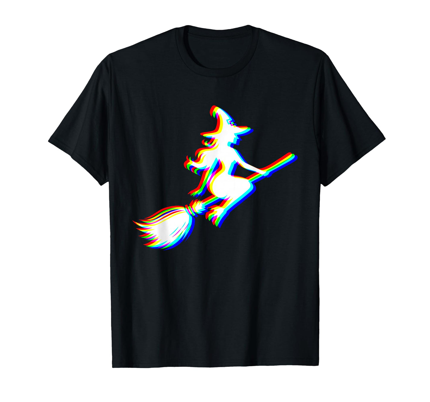Witch Halloween Trippy Vaporwave EDM Techno Rave T-Shirt