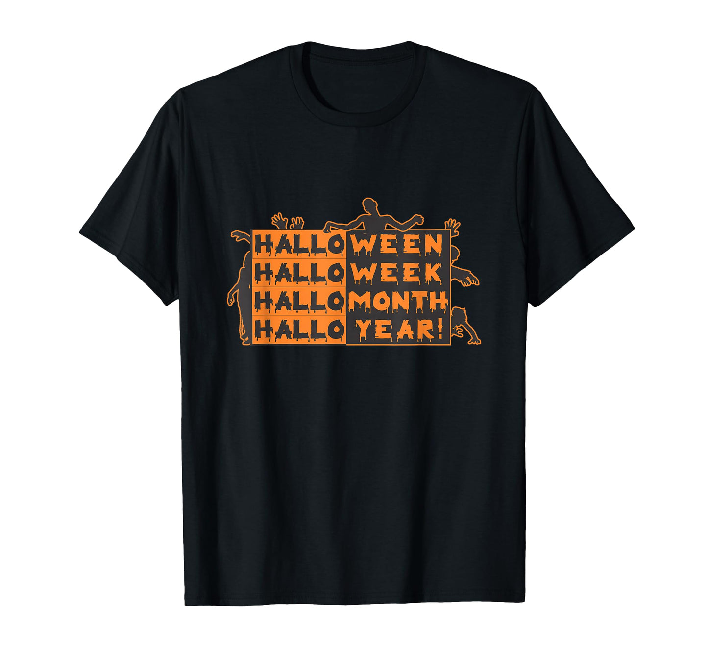 Funny Halloween, All Year Round Zombie October T-Shirt