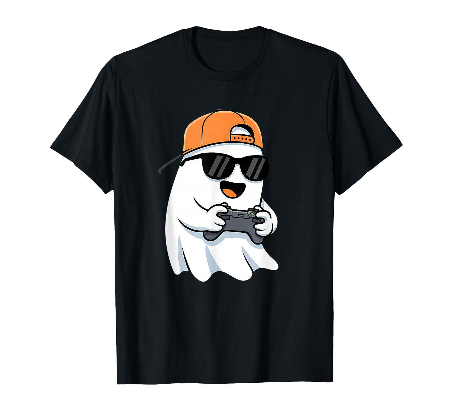 Spooky Season Halloween Costume Gaming Cute Funny Ghost T-Shirt