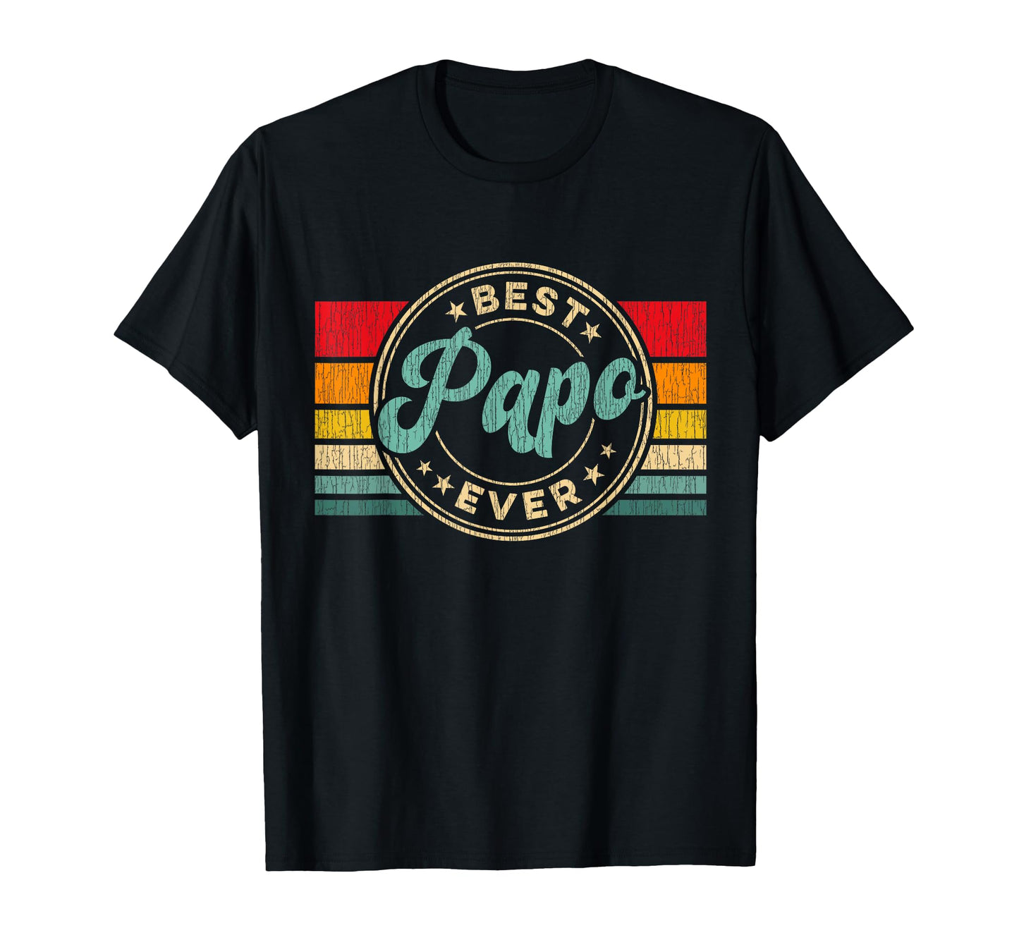 Best Papo Ever Vintage Retro Father's Day Gift T-Shirt