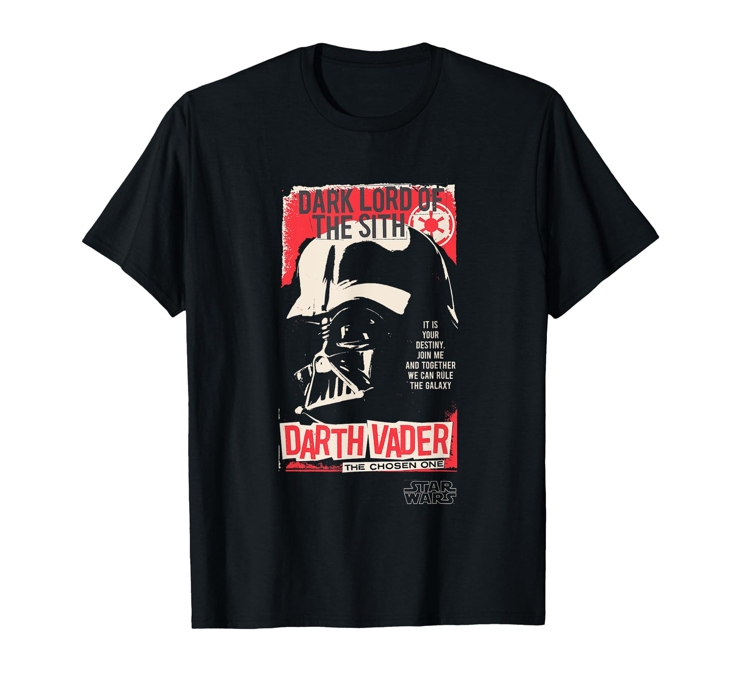 Star Wars Darth Vader The Chosen One Punk Poster T-Shirt