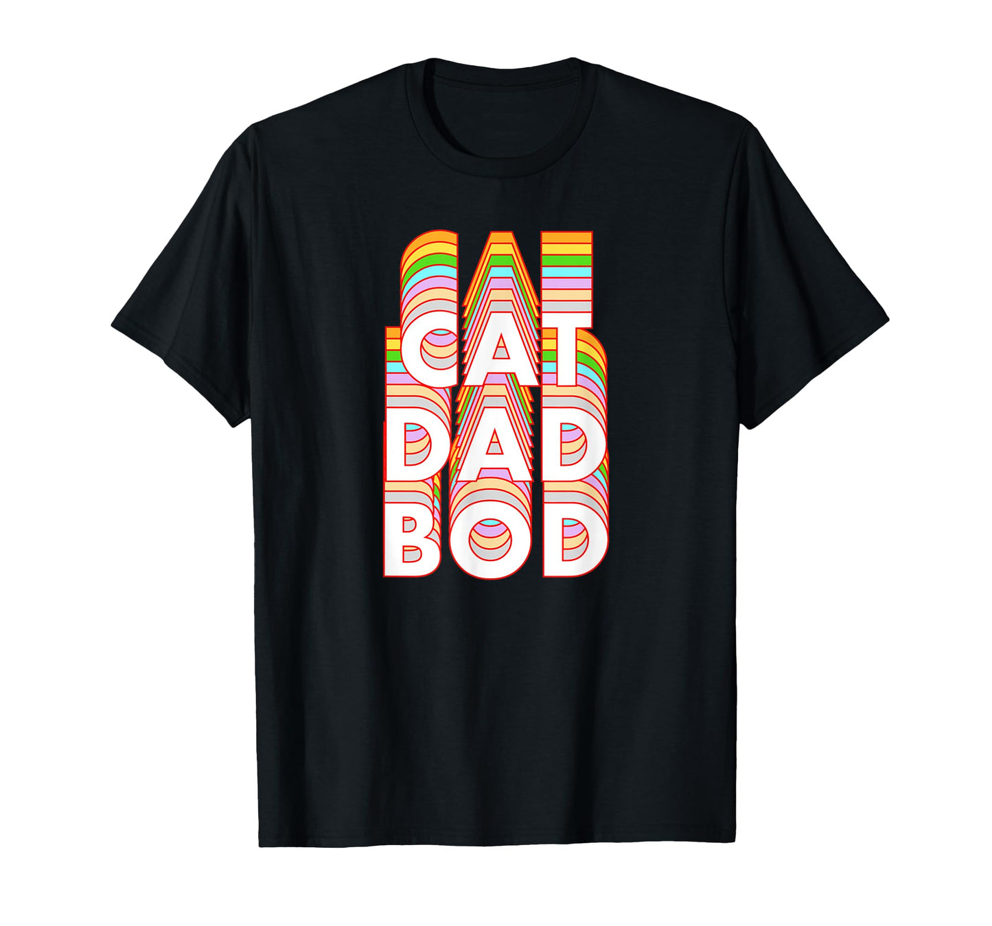 Funny Cat Dad Bod Pet Owner Fitness Gym Gift T-Shirt for Men Women