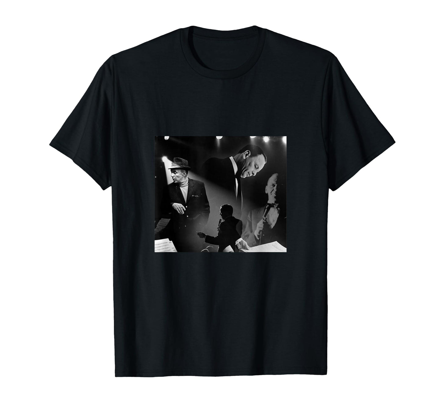 Great Moment Store Frank Sinatra T-Shirt Black Unisex-Adults Small Modern Casual T-Shirt